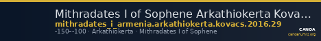 Mithradates I of Sophene Arkathiokerta Kovacs 2016 29 — CANOA