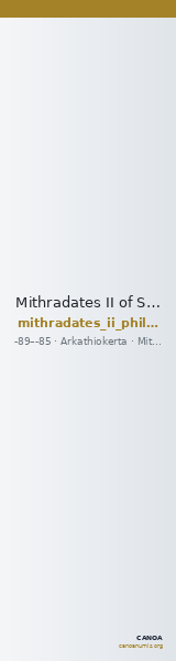 Mithradates II of Sophene Arkathiokerta Kovacs 2016 33-4 — CANOA