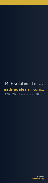 Mithradates III of Commagene Samosata SNG Oxford 2018-2019 — CANOA