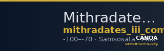 Mithradates III of Commagene Samosata SNG Oxford 2018-2019 — CANOA