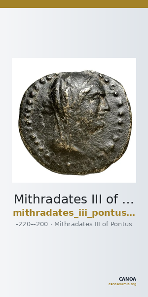 Mithradates III of Pontus Pontus Waddington 1925 1 — CANOA