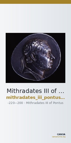 Mithradates III of Pontus Pontus Waddington 1925 2 — CANOA