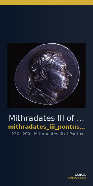 Mithradates III of Pontus Pontus Waddington 1925 2 — CANOA