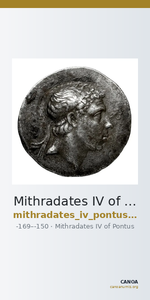 Mithradates IV of Pontus Pontus Waddington 1925 6 — CANOA