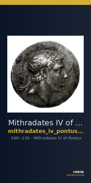 Mithradates IV of Pontus Pontus Waddington 1925 6 — CANOA