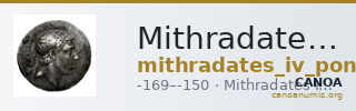 Mithradates IV of Pontus Pontus Waddington 1925 6 — CANOA