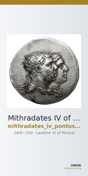 Mithradates IV of Pontus Pontus Waddington 1925 7 — CANOA