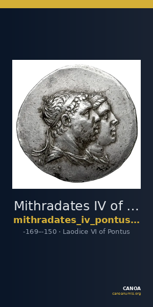 Mithradates IV of Pontus Pontus Waddington 1925 7 — CANOA
