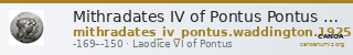 Mithradates IV of Pontus Pontus Waddington 1925 7 — CANOA