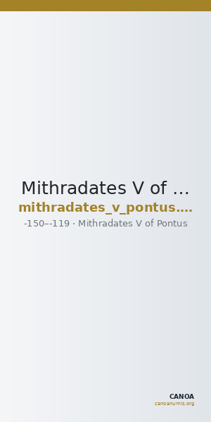 Mithradates V of Pontus Pontus Callataÿ 2009 p. 78 — CANOA