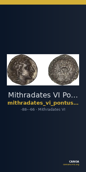 Mithradates VI Pontus Callataÿ 1997 Idealized, dated — CANOA