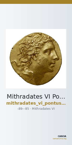 Mithradates VI Pontus Callataÿ 1997 Idealized, Pergamenian era — CANOA