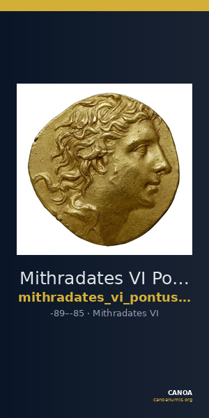 Mithradates VI Pontus Callataÿ 1997 Idealized, Pergamenian era — CANOA
