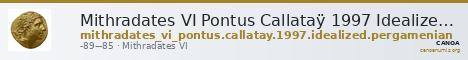 Mithradates VI Pontus Callataÿ 1997 Idealized, Pergamenian era — CANOA