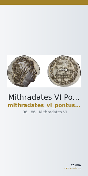 Mithradates VI Pontus Callataÿ 1997 Realistic, dated — CANOA