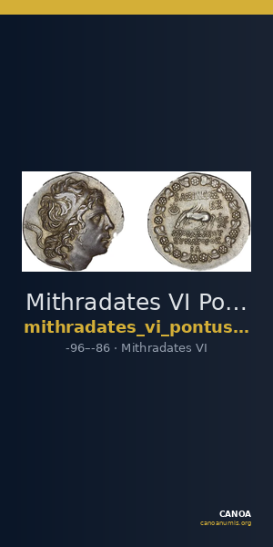 Mithradates VI Pontus Callataÿ 1997 Realistic, dated — CANOA