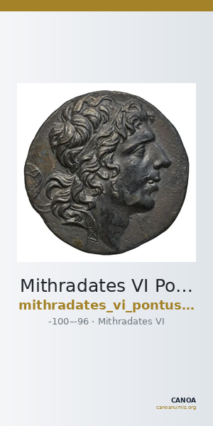 Mithradates VI Pontus Callataÿ 1997 Realistic, undated — CANOA