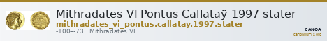 Mithradates VI Pontus Callataÿ 1997 stater — CANOA