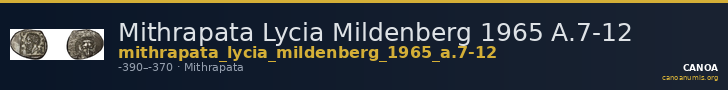 Mithrapata Lycia Mildenberg 1965 A.7-12 — CANOA