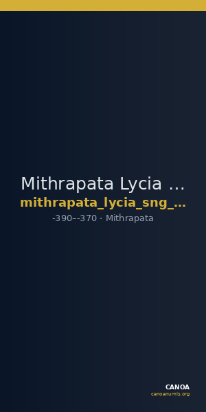 Mithrapata Lycia SNG Copenhagen 28 — CANOA