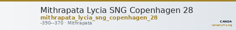 Mithrapata Lycia SNG Copenhagen 28 — CANOA