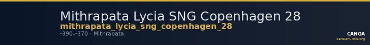 Mithrapata Lycia SNG Copenhagen 28 — CANOA