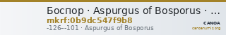 Боспор · Aspurgus of Bosporus · II в. до н. э. — CANOA