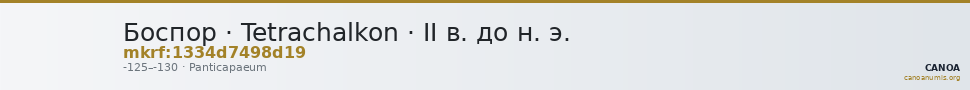 Боспор · Tetrachalkon · II в. до н. э. — CANOA