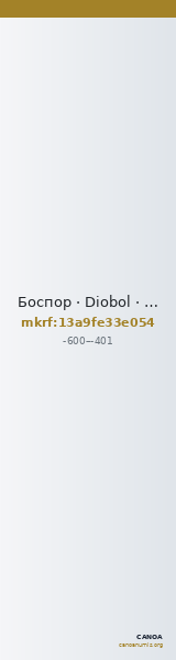 Боспор · Diobol · VI в. до н. э. — CANOA