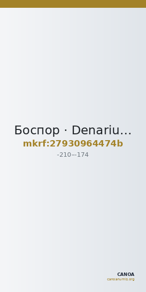 Боспор · Denarius · III в. до н. э. — CANOA