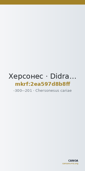 Херсонес · Didrachm · III в. до н. э. — CANOA