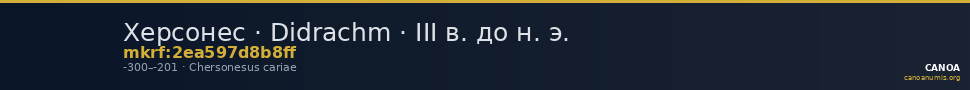 Херсонес · Didrachm · III в. до н. э. — CANOA