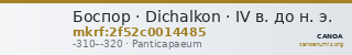 Боспор · Dichalkon · IV в. до н. э. — CANOA