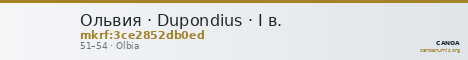 Ольвия · Dupondius · I в. — CANOA