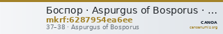 Боспор · Aspurgus of Bosporus · As · I в. — CANOA