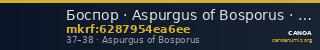 Боспор · Aspurgus of Bosporus · As · I в. — CANOA