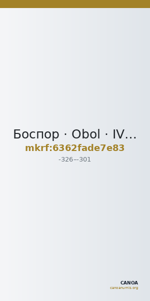 Боспор · Obol · IV в. до н. э. — CANOA