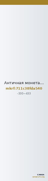 Античная монета · Diobol · IV в. до н. э. — CANOA