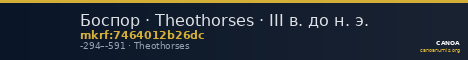 Боспор · Theothorses · III в. до н. э. — CANOA