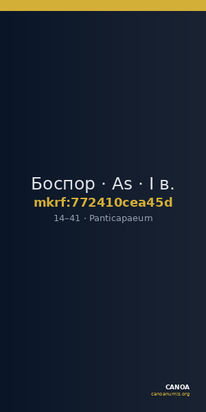 Боспор · As · I в. — CANOA