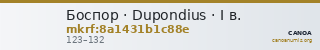 Боспор · Dupondius · I в. — CANOA