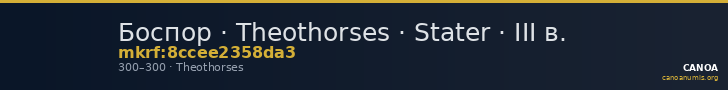 Боспор · Theothorses · Stater · III в. — CANOA