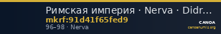 Римская империя · Nerva · Didrachm · I в. — CANOA