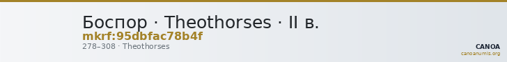 Боспор · Theothorses · II в. — CANOA