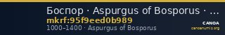 Боспор · Aspurgus of Bosporus · X в. — CANOA