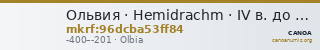Ольвия · Hemidrachm · IV в. до н. э. — CANOA