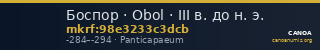 Боспор · Obol · III в. до н. э. — CANOA