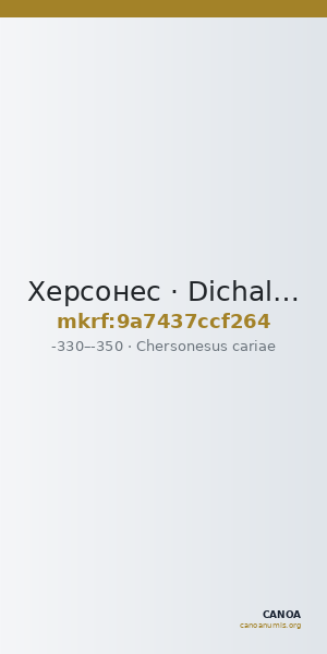 Херсонес · Dichalkon · IV в. до н. э. — CANOA