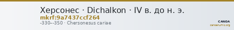 Херсонес · Dichalkon · IV в. до н. э. — CANOA