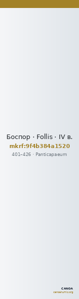 Боспор · Follis · IV в. — CANOA